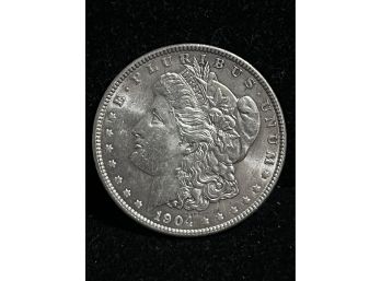 1904 Morgan Silver Dollar  - Almost Uncirculated
