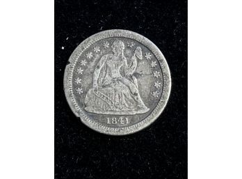 1841 New Orleans Seated Liberty Silver Dime