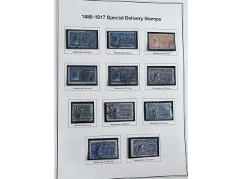 1885 To 1917  Special Delivery Stamps