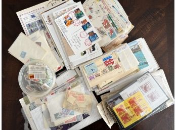 Box Lot Of Worldwide Stamps - Herm, Isle Of Man, Exhibitions And Covers