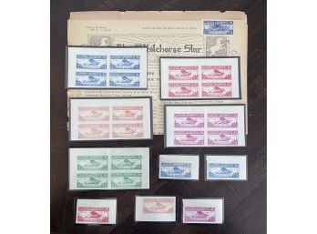 Lot Of Yukon Airways Stamps - Canada