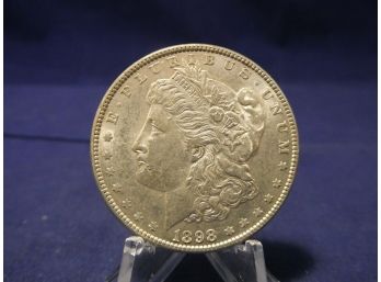 1898  Morgan Silver Dollar About Uncirculated
