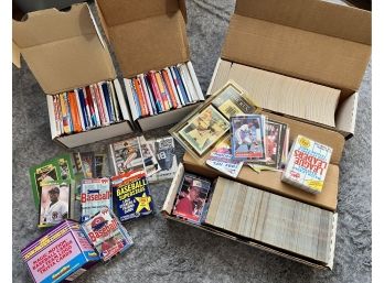 Large Lot Of 29 Unopened Packs Of Baseball Cards And Other Items