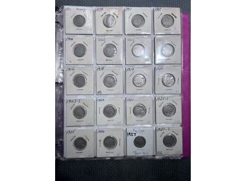 US Coin Collection In Album - 120 Coins