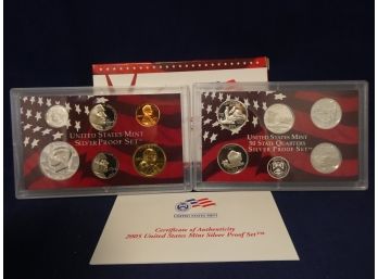 2005 United States Silver Proof Set 10 Coins