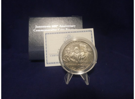 2007 Jamestown 400th  Anniversary Uncirculated  Commemorative Silver Dollar