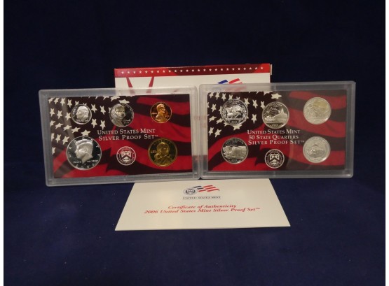 2006 United States Silver Proof Set 10 Coins