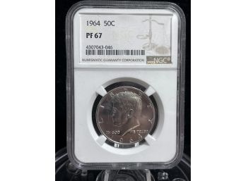 1964 Kennedy Proof Silver Half Dollar NGC PF67