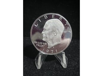 1971 S San Francisco US Silver Eisenhower Proof Dollar