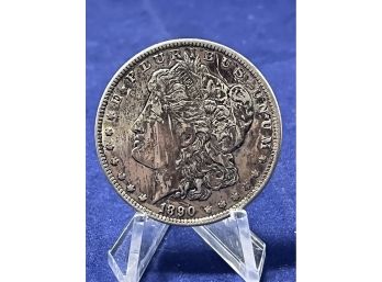 1890  New Orleans Morgan Silver Dollar -  Almost Uncirculated