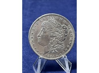 1884 New Orleans Morgan Silver Dollar - Almost Uncirculated