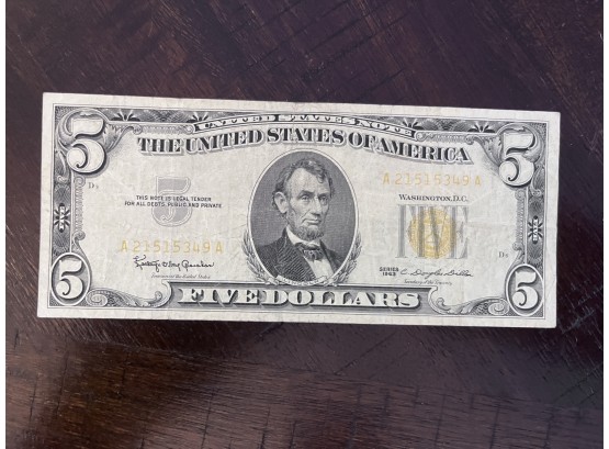 1963 United States Note $5