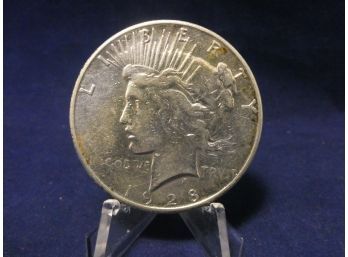 1928 S San Fransisco Silver Peace Dollar
