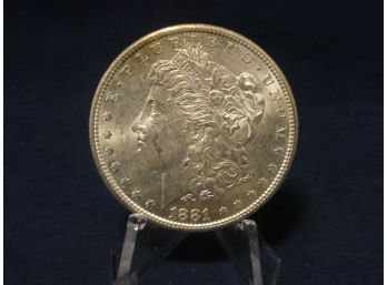 1881 S San Francisco  Morgan Silver Dollar Uncriculated