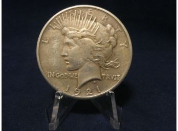 1921 Silver Peace Dollar Key Date Rare Coin XF