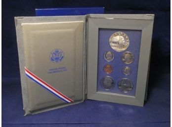 1986 Prestige Proof Set With The Statue Of Liberty Commemorative Proof Silver Dollar