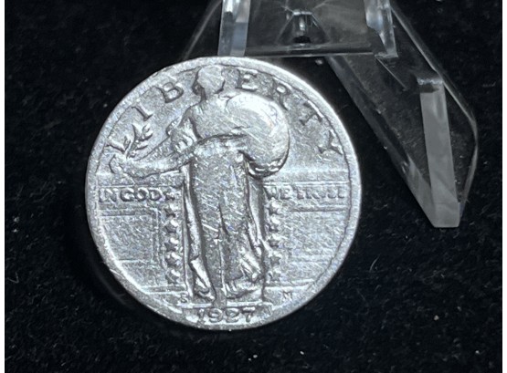 1927 S Standing Liberty Silver Quarter - Key Date