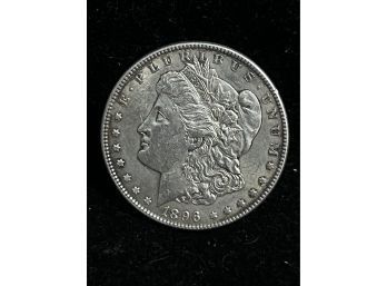 1896  Morgan Silver Dollar  - Almost Uncirculated