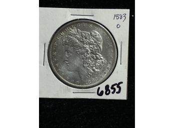 1883  O New Orleans Morgan Silver Dollar Almost Uncirculated