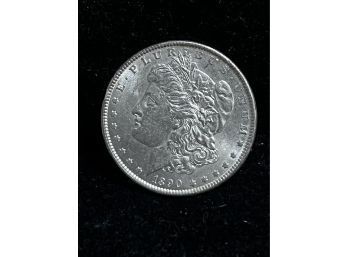 1890  Morgan Silver Dollar  - Almost Uncirculated