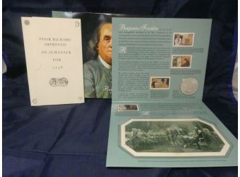 2006 Benjamin Franklin Scientist Uncirculated Silver Dollar Coin & Chronicles Set