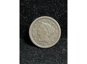 1844 Braided Hair Large  Cent