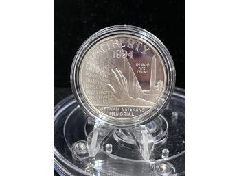 1994 Vietnam Veterans  Commemorative Proof Silver Dollar US Mint