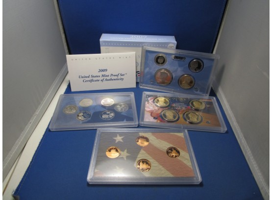 2009 United States Proof Set With Presidential Dollars & Lincoln Cents 18 Coin Set