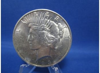 1923 D Denver Silver Peace Dollar UNC
