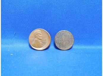 1959 Off Center Lincoln Cent & Blank Planchet