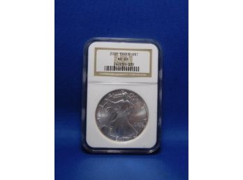 2001 US Silver 1oz American Eagle MS69 By NGC