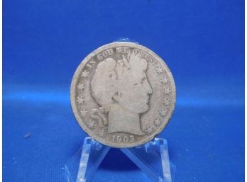1903 S San Francisco Barber Silver Half Dollar