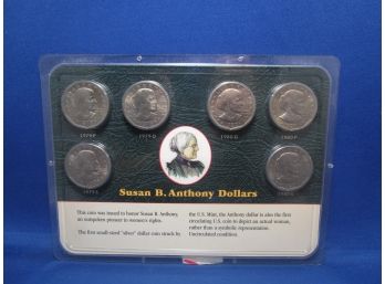 6 Coin Susan B Anthony Coin Set 1979 & 80 P , D & S