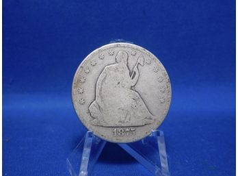 1875 S San Francisco Seated Liberty Silver Half Dollar