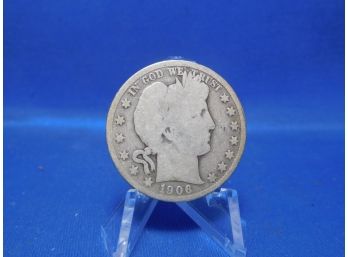 1906 D Denver Barber Silver Half Dollar