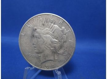 1934 D Denver Silver Peace Dollar XF