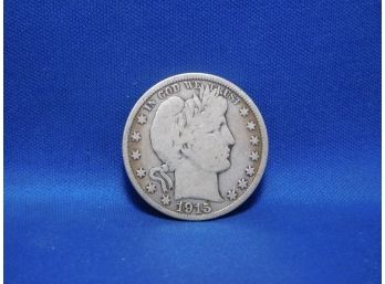 1915 D Denver Barber Silver Half Dollar