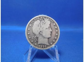 1898 O New Orleans Barber Silver Half Dollar