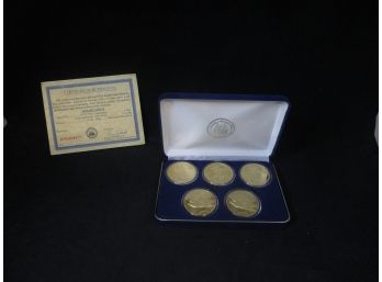 Set Of 5 1933 S Double Eagle Proof Coin Replicas In Box
