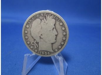 1906 New Orleans Barber Silver Half Dollar