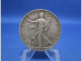1933 S San Fransisco Walking Liberty Silver Half Dollar VF