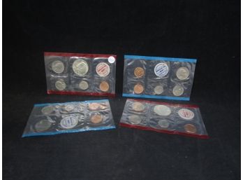 2 1969 P & D Mint Sets With 40% Silver Half Dollars