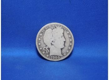 1909 O New Orleans Barber Silver Half Dollar
