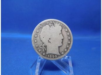 1899 S San Francisco Barber Silver Half Dollar