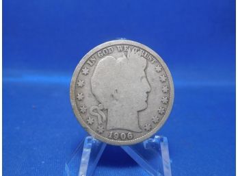 1906 O New Orleans Barber Silver Half Dollar