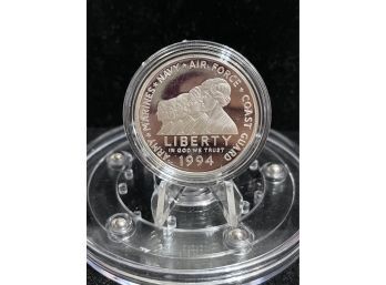 1994 Women In The Military Silver Commemorative Proof Dollar