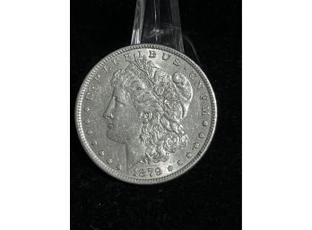 1879 Morgan Silver Dollar Almost Uncirculated