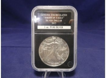 2015 Silver Eagle 1 Oz .999 Uncirculated Bullion Coin