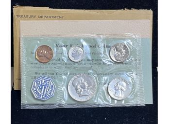 1959 5 Coin Proof Set With Franklin Half Dollar