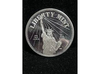 Liberty Mint 1 Oz .999 Silver Round